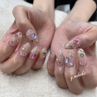 ネイル パラジェル有/ 長さだし/mahoのネイルデザイン