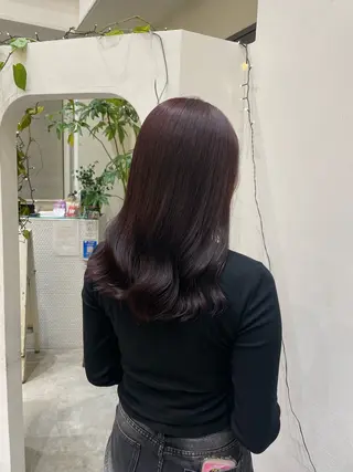 ロング カラー 三宅 瑠偉のヘアスタイル