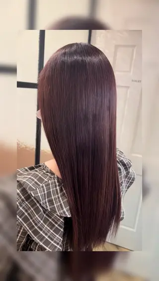 カラー 縮毛￤ボブ￤艶カラー 💖今井 伶のヘアスタイル