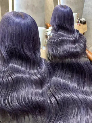 ロング カラー ヘアアレンジ ダメージレスカラー 🩵HIYO🩵のヘアスタイル