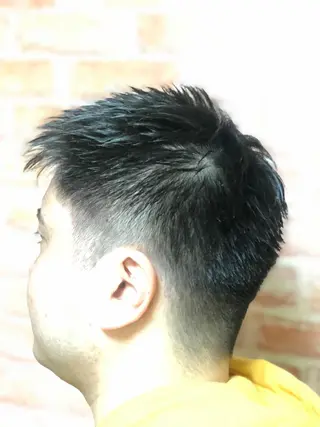 ショート カラー パーマ ヘアアレンジ メンズ men's特化　石井 貴章のヘアスタイル