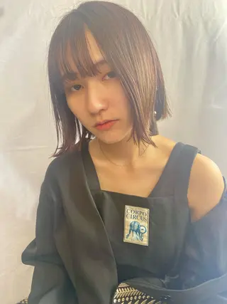 ミディアム ノザキ リョウスケのヘアスタイル