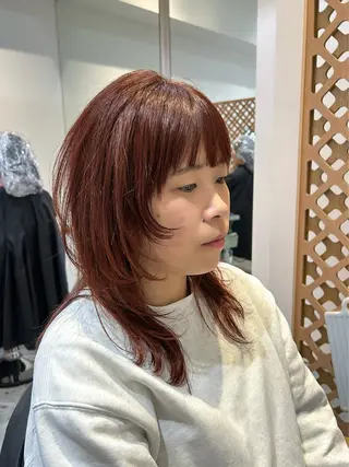 ミディアム カラー マンツーマン施術✂︎ machikaのヘアスタイル