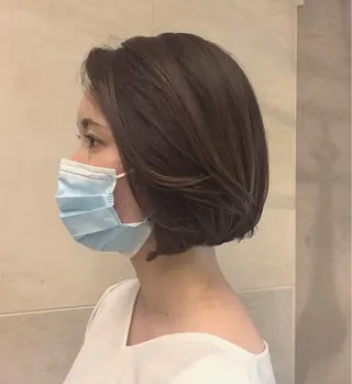 ショート カラー パーマ 🌿ニュアンス/髪質 改善🌿Fukudaのヘアスタイル