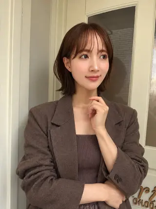 ミディアム 鎌倉 彩のヘアスタイル