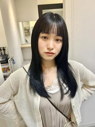 セミロング カラー 初めてでも安心🌟 newi町田✂のヘアスタイル