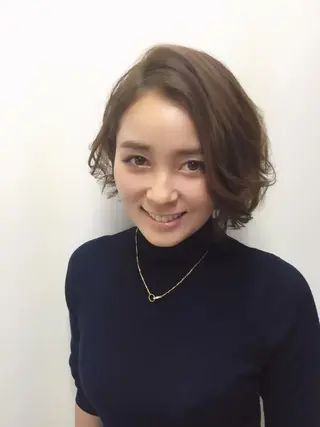 ミディアム カラー パーマ ヘアアレンジ ネイル 吉川 宙翔のヘアスタイル