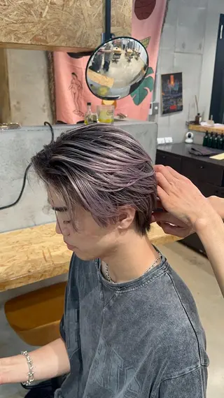ショート カラー メンズ 原宿美容師/複雑 履歴修正/きょたのヘアスタイル