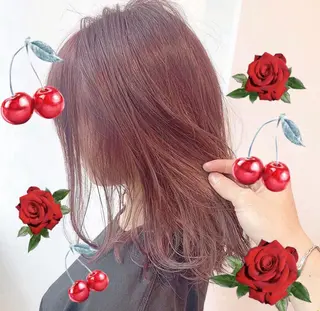 セミロング カラー パーマ ヘアアレンジ メンズ キッズ 上品＆韓国風 🥀海心🥀のヘアスタイル