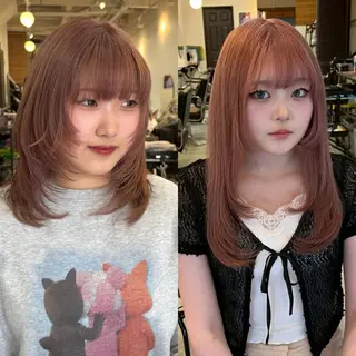 カラー LUCK モミジのヘアスタイル