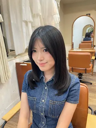 ロング レイヤーカット 🌱 はるかのヘアスタイル
