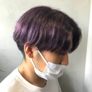 カラー メンズ ブリーチなしWカラー ✨縮毛矯正✨ワタベのヘアスタイル