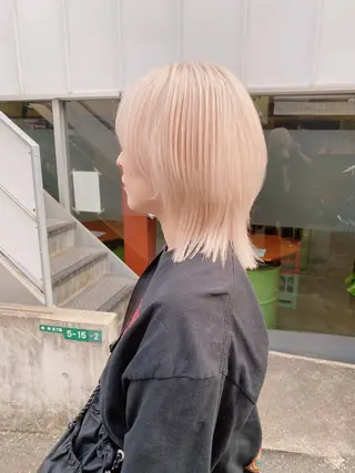 ミディアム カラー ショート✨美髪矯正✨ wasaiのヘアスタイル