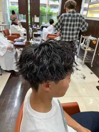 ショート パーマ メンズ 🧊メンズ特化🧊 高木航希のヘアスタイル