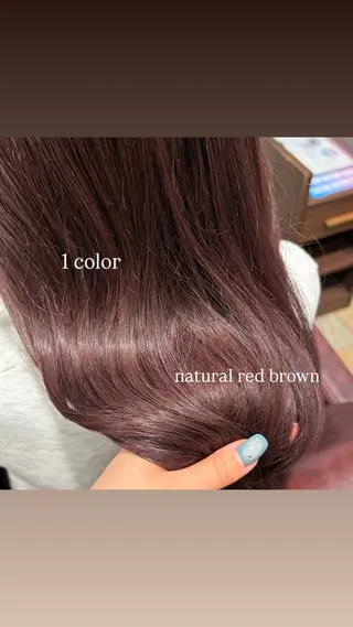 カラー 淡色┊︎ナチュラル 🧁奈那美🧁*.゜のヘアスタイル