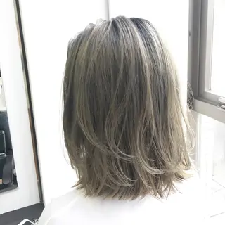 ミディアム ウルフ/デザイン/ 大阪/タカハシユウキのヘアスタイル