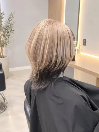 ショート カラー 韓国ヘアカラー💎& 縮毛矯正✨レオのヘアスタイル