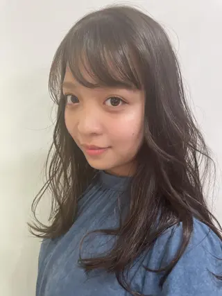 ミディアム 岡元 朗弘のヘアスタイル