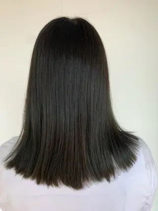 セミロング 中村 靖彬のヘアスタイル