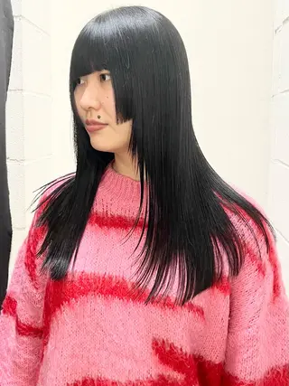 セミロング カラー HARU//原宿🤍 リピート率NO.1のヘアスタイル
