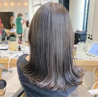 ミディアム カラー チバ タクミのヘアスタイル