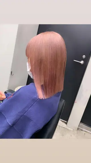 セミロング カラー 赤みゼロ/透明感 カラー🌿KANTAのヘアスタイル