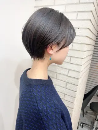 ショート 透明感カラー/ レイヤー/のりとみのヘアスタイル