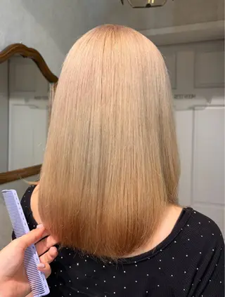 ミディアム カラー 透明感カラー🫧🎀 まりなのヘアスタイル