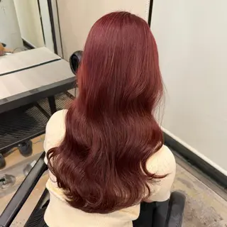 ミディアム カラー ヘアアレンジ 🎀モテ暖色× エクステ🎀あかりのヘアスタイル