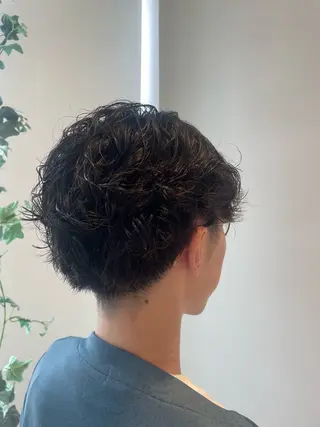 パーマ メンズ 平 真亜里のヘアスタイル