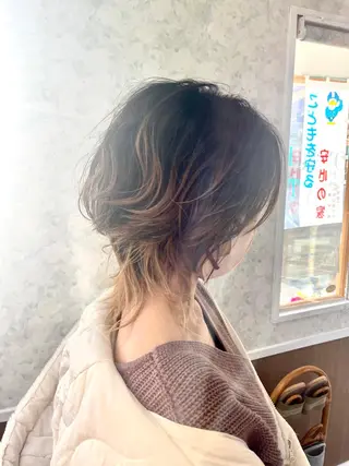ミディアム パーマ 髪質改善のプロ✨りな さんのヘアスタイル