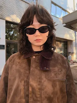 セミロング パーマ ヘアアレンジ 天神大名/カラー特化 レイヤー/似合わせのヘアスタイル