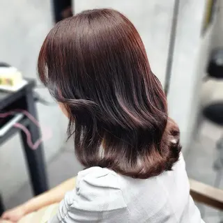 ミディアム カラー 新栄 夏のヘアスタイル