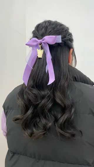 ロング ヘアアレンジ CARELLY Rukaのマツエク・マツパデザイン