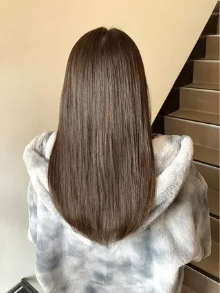 セミロング 阿部 雲母のヘアスタイル