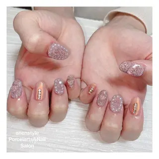 ミディアム ネイル 🐾enen style 🐾のネイルデザイン