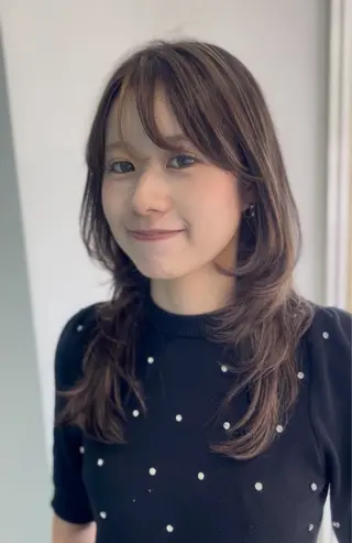 セミロング 藤原 珠花のヘアスタイル