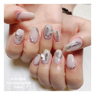 ミディアム ネイル 🐾enen style 🐾のネイルデザイン