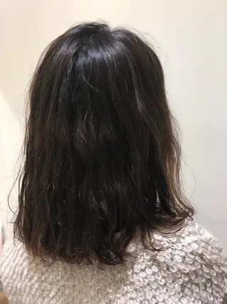 セミロング カラー パーマ ヘアアレンジ 【ツヤ髪美容師】 ツダケイスケのヘアスタイル