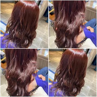 カラー 🩵盛れる顔周り/ 艶カラーemi🩵のヘアスタイル