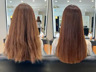 ロング 顔周りレイヤー 髪質改善 / AYUのヘアスタイル