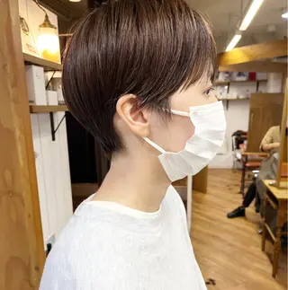 ショート カラー Hareru 豊田 修廣のヘアスタイル