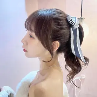 ミディアム ハイトーン/似合わせ カット/AIRI🦋のヘアスタイル