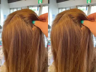 セミロング カラー 🤎韓国ヘア ベージュ まゆか🤎のヘアスタイル