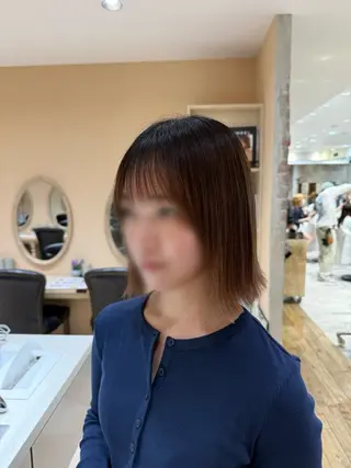 ショート 透明感カラー/ 縮毛矯正/三浦優心のヘアスタイル
