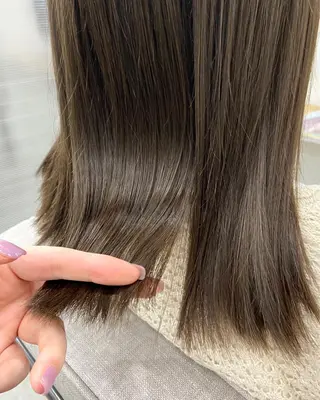 ミディアム カラー ヘアアレンジ Trip大名 AZUのヘアスタイル