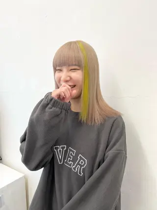 ミディアム カラー ヘアアレンジ HARU//原宿🤍 リピート率NO.1のヘアスタイル