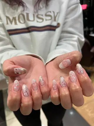 ネイル なぽ ❤︎長さだし / 韓国nailのネイルデザイン