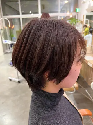 ショート カラー 🌷ショートレイヤー ヘッドスパ🌷鈴木のヘアスタイル