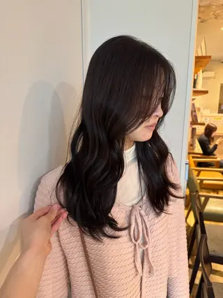 セミロング カラー ななほ⌇レイヤー カット⌇カラー🫧のヘアスタイル